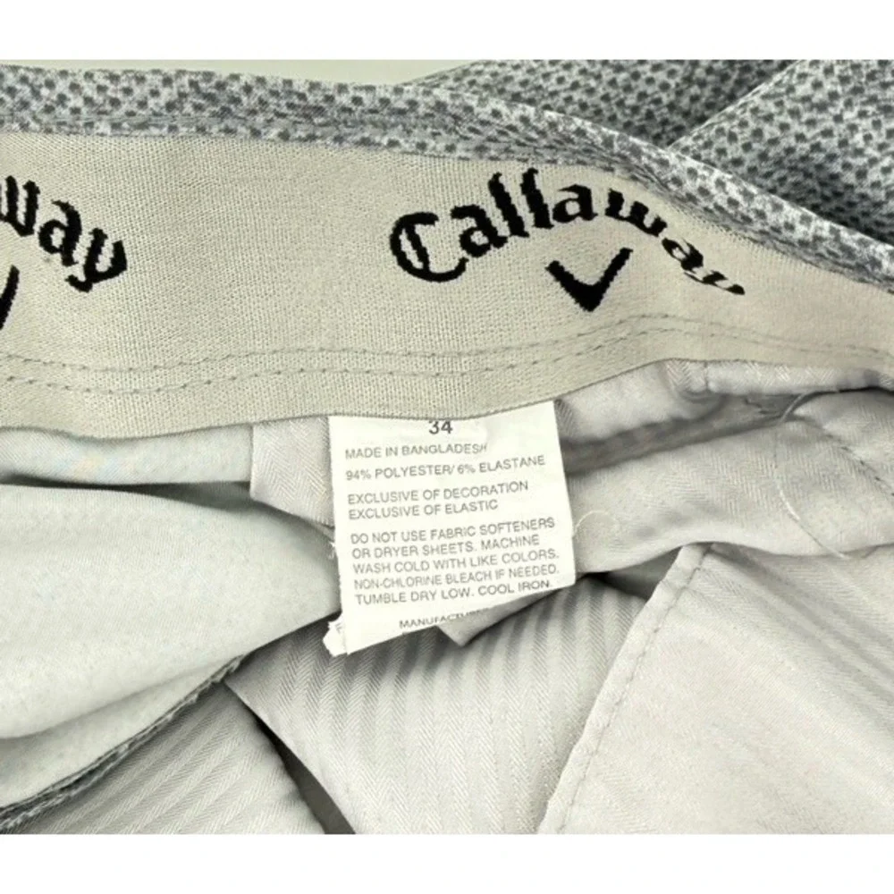 Lot Of 2 Callaway Golf Shorts Size 36 Blue Gray Opti-Dri Media Pocket